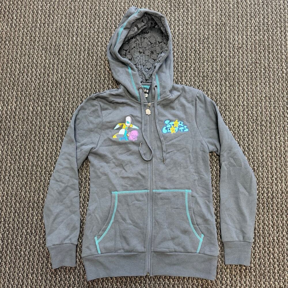 Blizzard StarCraft Carbot Animation Crew Hoodie 2014 Gray Size Small RARE